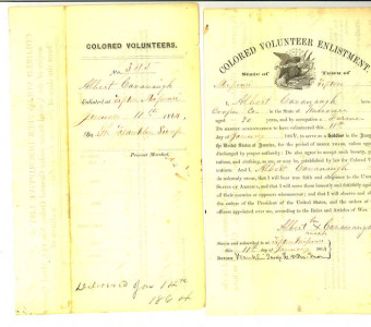 Albert Cavanaugh Volunteer Enlistment