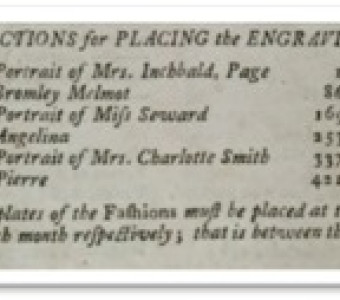 18th Century Lady's Monthly Museum Book