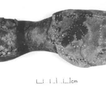 Sole of leather shoe. (Image courtesy of Fort Riley, Conservation Branch)