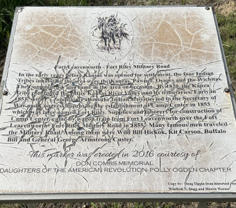 Marker 25 Shadow Ridge Manhattan Kansas, Photo Courtesy of Steven Walsh