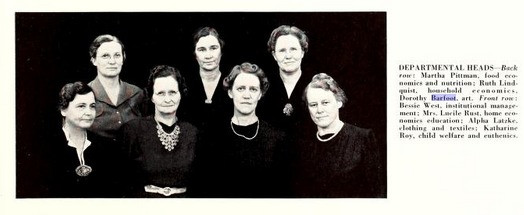 Photo of Department Heads, including Barfoot