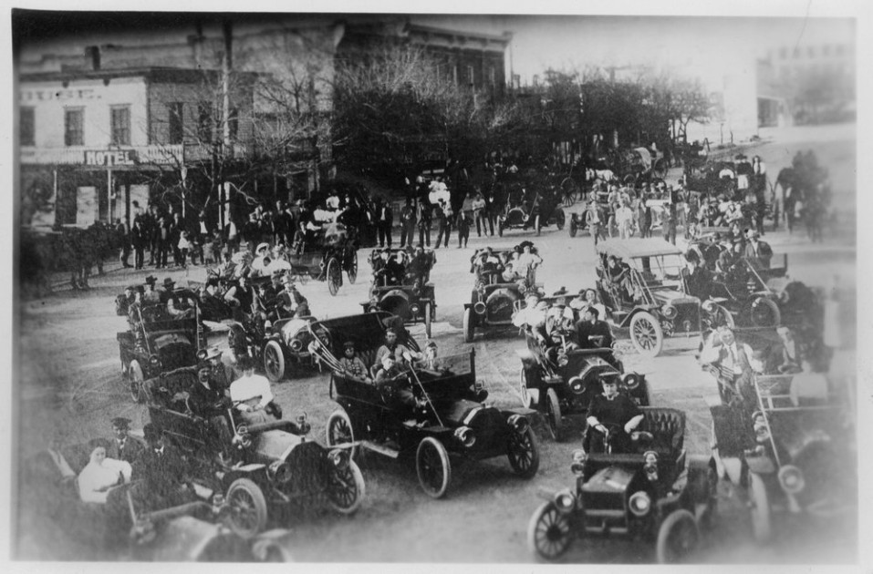 Automobiles On Main Street Cimarron Kansas