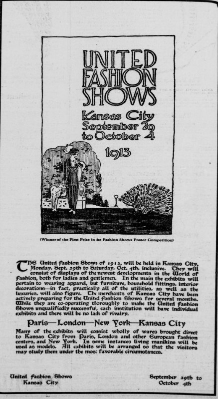 United Fashion Shows Advertisement 09-26-1913