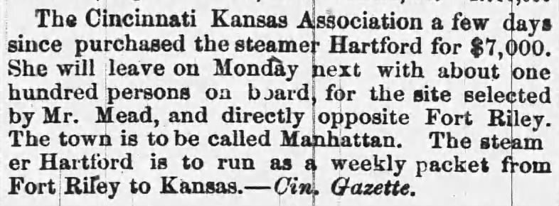 Buffalo Courier Express, April 30, 1855