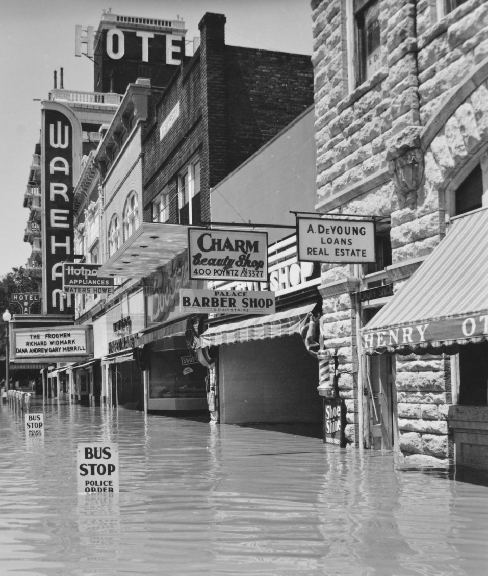 Wareham Hall flood 1951