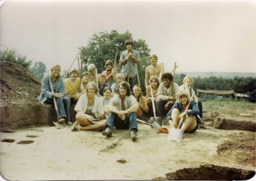 Student participants in the 1971 Kansas Archaeological Field School