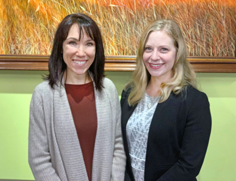 Project Prairieview team Alisa Garni (left) and Mary Kohn (right) 