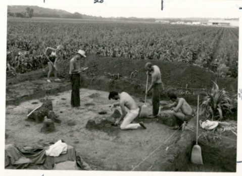 Lonergan Trailer Excavation, Courtesy Morse Department of Special Collections, Kansas State University Libraries.