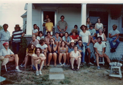 Group photo of KU and K-State archaeology students (Summer 1975)