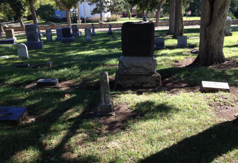 Headstones at Sunset Cemetery, Manhattan, KS