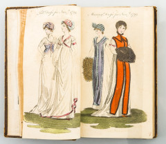 Fashion drawings in the magazine