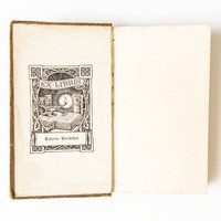 nameplate and blank page