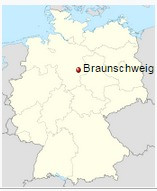 Map of Braunschweig from English Wikipedia