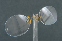 Close up on glasses on a stand