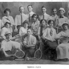 High School Tennis Club Galena, Kansas 1914